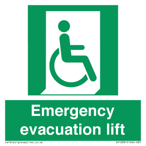 Emergency evacuation lift